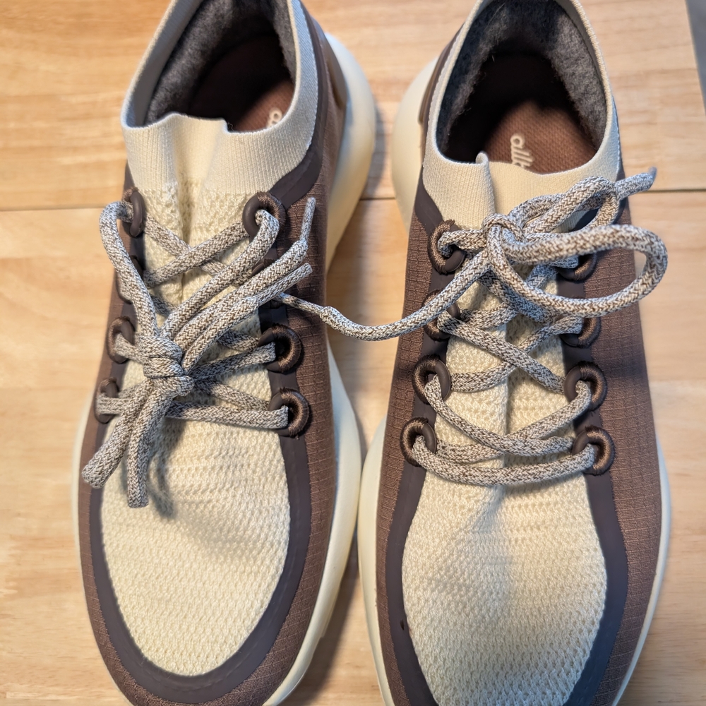 Allbirds Women's Tread Light Casual Sneakers - Cream and Brown